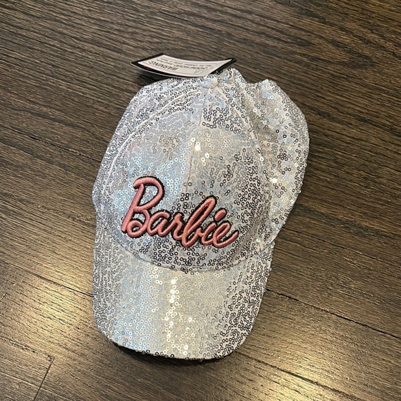 Barbie Other - NWT Barbie Silver Sequin Kids Cap
